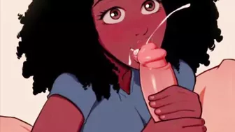 Hentai asmr head slurp the dick while he moans