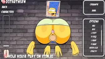 Marge Simpsons Gets Ass Fucked While Stuck In Wall