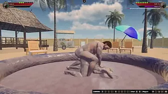 Ethan vs. Scara (Naked Fighter 3D)