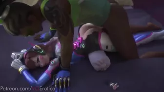 Overwatch 3D Porn : ( D.va get fuck by Lucio )