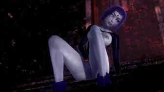 Raven fingering that pussy | Teen Titans 3D Porn