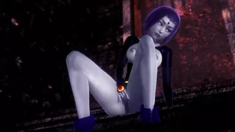 Raven fingering that pussy | Teen Titans 3D Porn