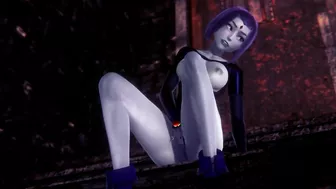 Raven fingering that pussy | Teen Titans 3D Porn