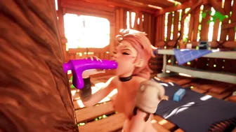 CUTE FORTNITE CHARACTER Try to suck a dildo for the first time