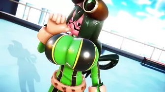 Tsuyu Asui Breast Expansion With Thumb Blowing | Imbapovi