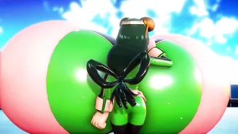 Tsuyu Asui Breast Expansion With Thumb Blowing | Imbapovi