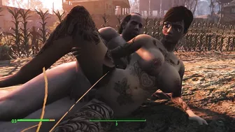 Tattooed Women in Fallout. Sex with kindling music | PC gameplay