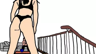 SEX TWERKER Violet Starr loves her job Passionate Lover Rides Laz Fyre animations