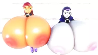 Raven and Starfire Breast Expansion | Imbapovi