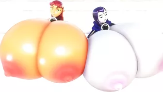 Raven and Starfire Breast Expansion | Imbapovi