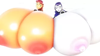 Raven and Starfire Breast Expansion | Imbapovi