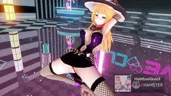 sexy bitch ahegao babe Erotic crouching dance sexy Marisa Kirisame Touhou mmd r18 3d hentai public show