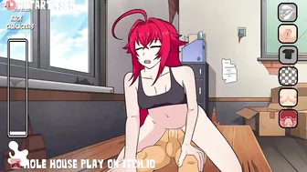 Hole House Game - Rias Gremory Reverse Cowgirl