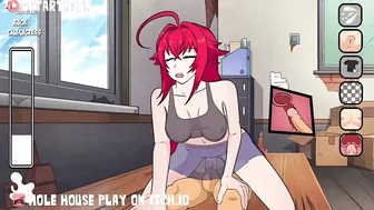 Hole House Game - Rias Gremory Reverse Cowgirl