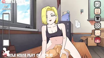 Hole House Game - Android 18 Reverse Cowgirl