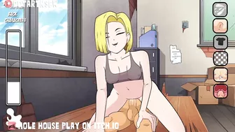 Hole House Game - Android 18 Reverse Cowgirl