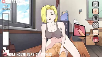 Hole House Game - Android 18 Reverse Cowgirl