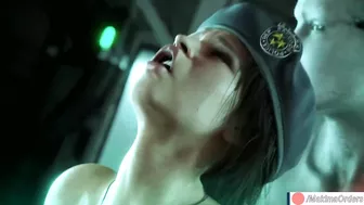 Jill Valentine gets Hard Fucked by Mrs Tyrant Huge Cock