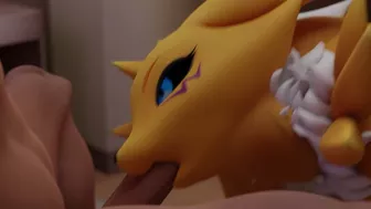 Sexy big ass Renamon pleasing you POV