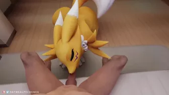 Sexy big ass Renamon pleasing you POV