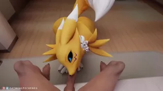 Sexy big ass Renamon pleasing you POV