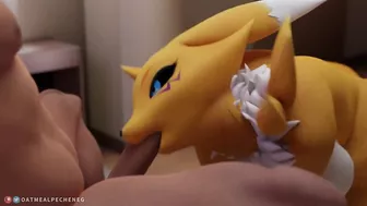 Sexy big ass Renamon pleasing you POV