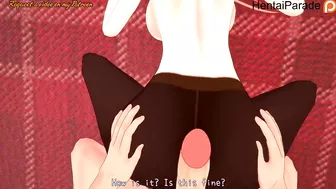 Rubbing your Dick on Shiina's Pantyhose Tenshi-sama Hentai Uncensored