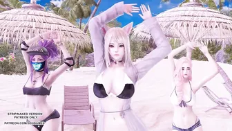 [MMD] Brave Girls - Chi Mat Ba Ram Ahri Kaisa Seraphine KDA Sexy Hot Dance League of legends Hentai