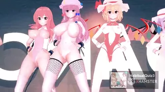 mmd r18 Ecksa size in Leotard Scarlet Devil Mansion happy halloween public event anal