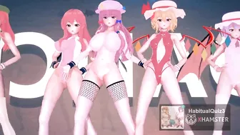 mmd r18 Ecksa size in Leotard Scarlet Devil Mansion super mario version 3d hentai