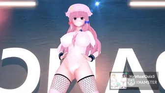 mmd r18 Ecksa size in Leotard Scarlet Devil Mansion lewd event dance 3d hentai