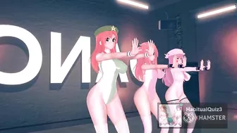 mmd r18 Ecksa size in Leotard Scarlet Devil Mansion lewd event dance 3d hentai