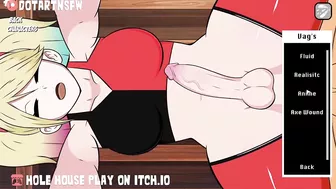 [FUTA] Harley Quinn Creampied From Behind - Hole House