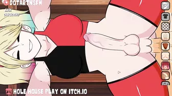 [FUTA] Harley Quinn Creampied From Behind - Hole House