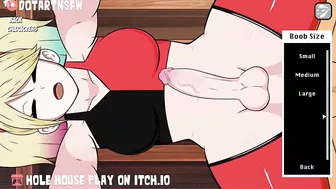 [FUTA] Harley Quinn Creampied From Behind - Hole House