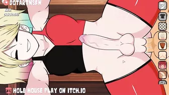 [FUTA] Harley Quinn Creampied From Behind - Hole House