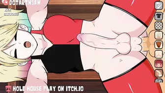 [FUTA] Harley Quinn Creampied From Behind - Hole House