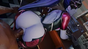 (WIDOWMAKER'S EXTREME ANAL) Huge black cock in her round ass - (EXTREME DEEPTHROAT, BIG ASS, HENTAI IN 4K) by SaveAss