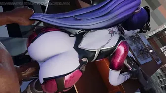 (WIDOWMAKER'S EXTREME ANAL) Huge black cock in her round ass - (EXTREME DEEPTHROAT, BIG ASS, HENTAI IN 4K) by SaveAss