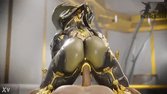 Big Booty Mesa Prime Warframe Riding Cock (POV)