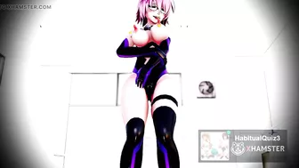 mmd r18 Mash Kyrielight sex appeal high erotic babe 3d hentai lewd show public