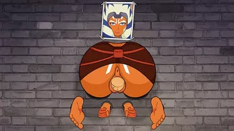 Ahsoka Bondage Stuck In A Wall - Hole House