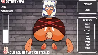 Ahsoka Bondage Stuck In A Wall - Hole House