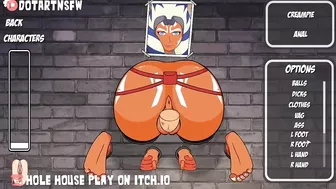 Ahsoka Bondage Stuck In A Wall - Hole House