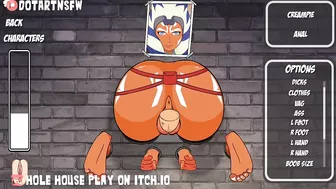 Ahsoka Bondage Stuck In A Wall - Hole House