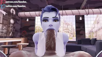 Widowmaker POV Extreme Deep Throat - HENTAI 4K (DEEP BLOWJOB, SWEET EXTREME SEXUAL PLEASURE) by SaveAss