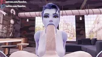 Widowmaker POV Extreme Deep Throat - HENTAI 4K (DEEP BLOWJOB, SWEET EXTREME SEXUAL PLEASURE) by SaveAss