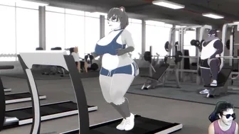 Raccoon cogida en el Gym ( by OmegaOzone)