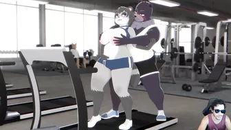 Raccoon cogida en el Gym ( by OmegaOzone)