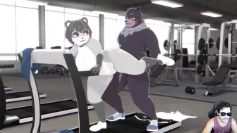 Raccoon cogida en el Gym ( by OmegaOzone)